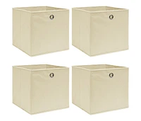 vidaXL Storage Boxes 4 pcs 12.6"x12.6"x12.6" Fabric