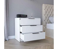 Kaia 3 Drawers Dresser, Superior Top