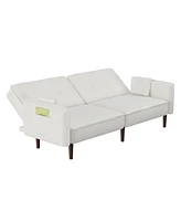 Streamdale Furniture Sofa Bed In Cotton Linen Fabric