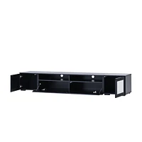 Modern Rattan Entertainment Center for Up to 90" TVs