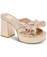 Dolce Vita Women's Blare Platform Bow Dress Sandals