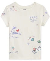 Polo Ralph Lauren Toddler & Little Girls Cotton Printed T-Shirt