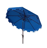 Safavieh Uv Resistant Zimmerman 9 Ft Crank Market Push Button Tilt Umbrella