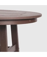 WestinTrends Outdoor 35" Hdpe Round Patio Bar Height Table