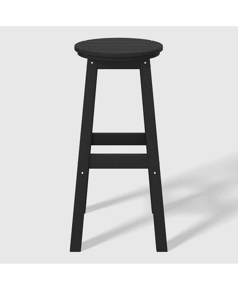 WestinTrends 29" Hdpe Outdoor Patio Round Bar Stool