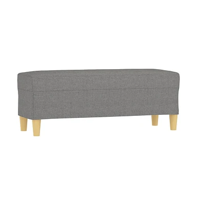 vidaXL Bench Dark Gray 39.4"x13.8"x16.1" Fabric