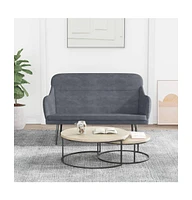 vidaXL Bench Dark Gray 43.3"x29.9"x31.5" Velvet