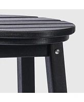 WestinTrends 24" Hdpe Outdoor Patio Round Counter Height Bar Stool