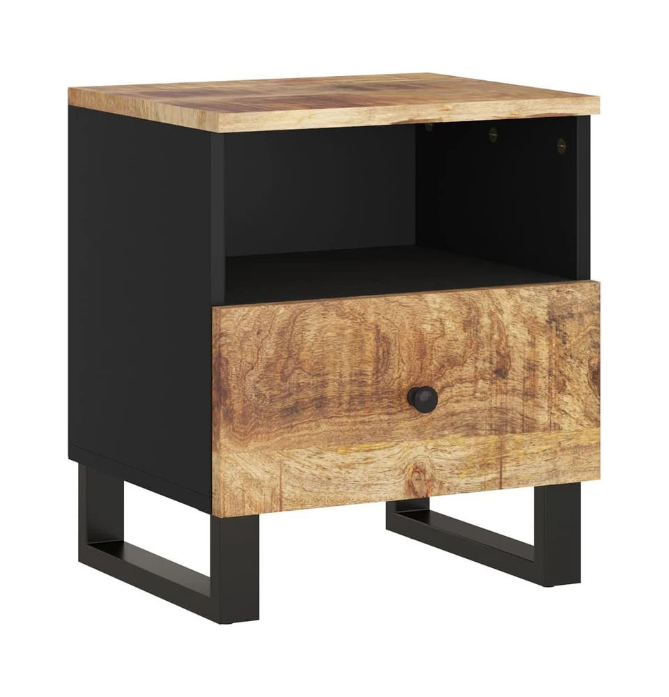 vidaXL Bedside Cabinet Solid Wood Mango&Engineered Wood