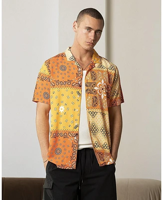 Carre Men's Bandana Ultra Button Up Shirt