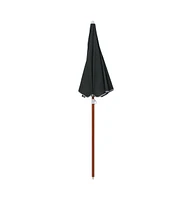 vidaXL Parasol with Steel Pole 70.9" Anthracite