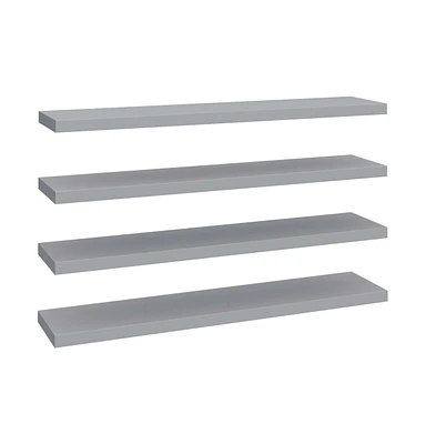 vidaXL Floating Wall Shelves pcs 47.2"x9.3"x1.5" Mdf