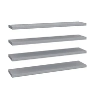 vidaXL Floating Wall Shelves pcs 47.2"x9.3"x1.5" Mdf