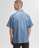 Mode of One Men's Relaxed-Fit Printed Button-Down Shirt, Created for Macy's