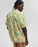 Mode of One Men's Relaxed-Fit Printed Button-Down Camp Shirt, Created for Macy's