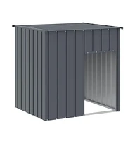 vidaXL Dog House with Roof Anthracite 43.3"x40.6"x42.9" Galvanized Steel