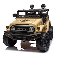 Streamdale Furniture Toyota Fj Cruiser Kids Ride On Car, Remote Control, Three Speed, Usb, Mp3