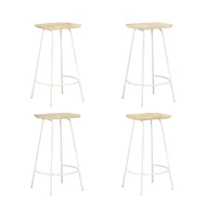 vidaXL Bar Stools pcs Solid Mango Wood