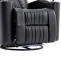 Soft living room chair with hidden features
