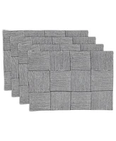 Saro Lifestyle Artisan Block Print Placemat Set of 4, 14"x20"