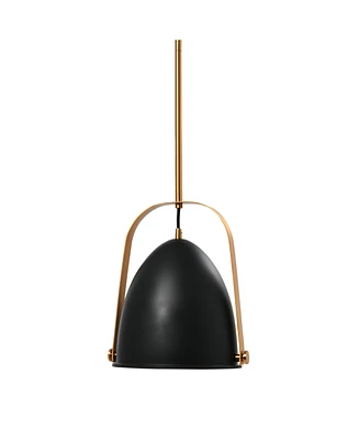 Robert Stevenson Lighting Zelda - 2-Tone Metal Ceiling Light Black and Brushed Gold