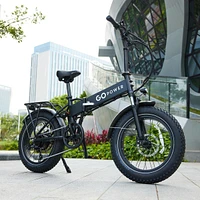 GoPowerBike GoExpress V2 Folding Electric Bike 20mph Max Speed & 750W Motor