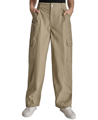 Dkny Jeans Women's Straight-Leg High-Waist Adjustable-Cuff Cargo Pants - Gi6