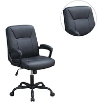 Streamdale Furniture Relax Cushioned Office Chair 1 Piece Upholstered Seat Back Adjustable Chair Comfort