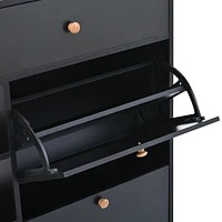 4-Drawer Shoe Cabinet for Entrance Hallway