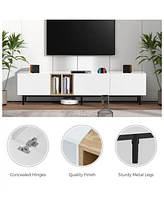 Modern 80" Tv Stand with Large Storage
