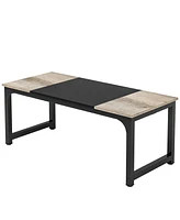 Tribesigns 70.87"x31.5" Dining Table, Industrial Kitchen Table for 6