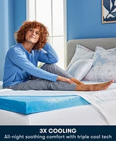 Serta Soothing Cool 3-Inch Gel Memory Foam Mattress Topper