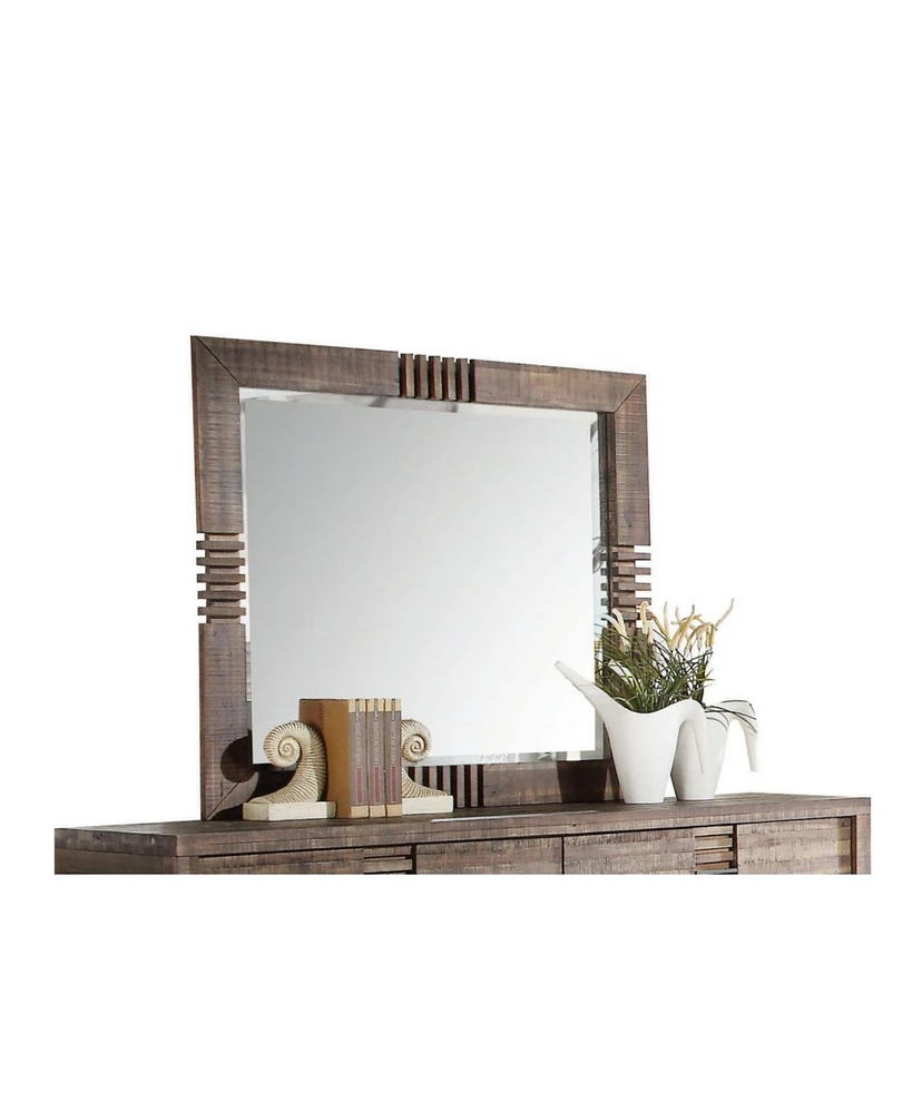 Simplie Fun Andria Mirror In Reclaimed Oak