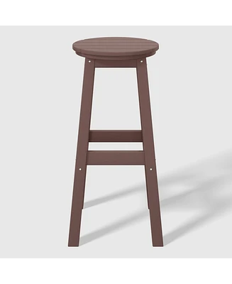 WestinTrends 29" Hdpe Outdoor Patio Round Bar Stool