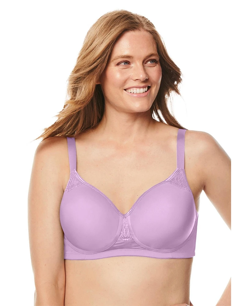 Comfort Choice Women's Stay-Cool Wireless Wicking T-Shirt Bra