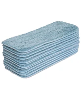 Arkwright Home Microfiber Flat Wet Mop Refills (12 Pack) - 13", Color Options