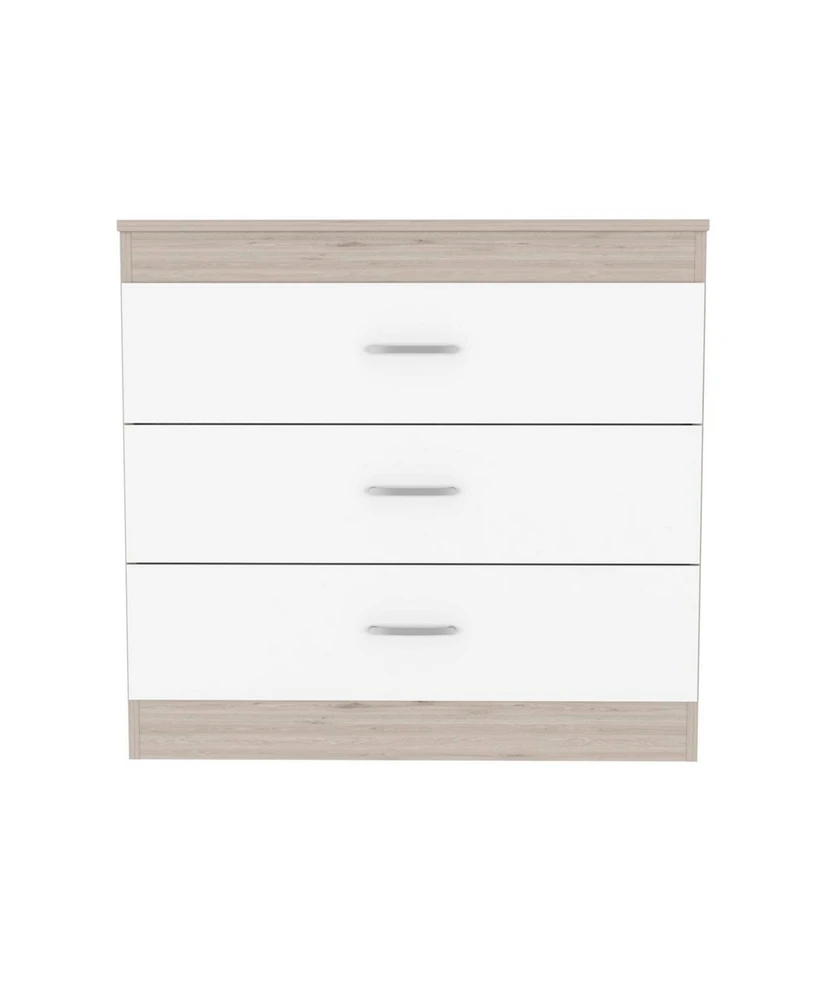 Simplie Fun Bethage 3-Drawer Dresser White