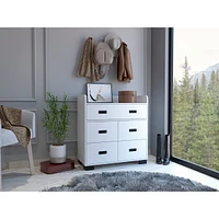 Streamdale Furniture Edgemont 5-Drawer Dresser White