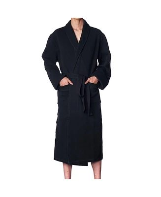 Alpine Swiss Men's Cotton Blend Shawl Robe Lightweight Kimono Knit Spa Bathrobe