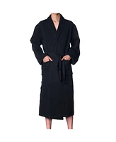 Alpine Swiss Men's Cotton Blend Shawl Robe Lightweight Kimono Knit Spa Bathrobe