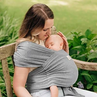 KeaBabies D-Lite Baby Wrap Carrier, Adjustable Sling, Newborn, Infant, Toddler 7-44lbs