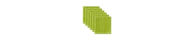 Design Imports Basic Terry Collection Solid Windowpane Dishcloth Set, 12x12", Avocado, 6 Count