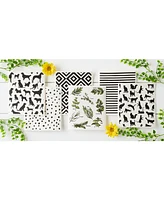 Design Imports Swedish Dishcloths for Kitchen Cleaning, Machine Washable Dishwasher Safe, 7.75 x 6.75", Cats, 3 Piece