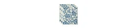 Design Imports Swedish Dishcloths for Kitchen Cleaning, Machine Washable Dishwasher Safe, 7.75 x 6.75", Blue Floral, 3 Piece