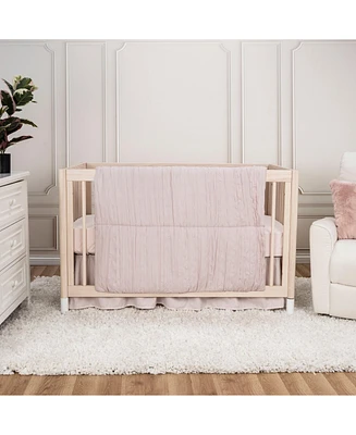 Trend Lab Simply Blush 3 Piece Crib Bedding Set