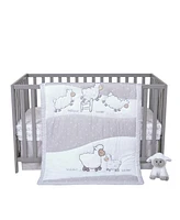 Sammy & Lou Sleepy Sheep 4 Piece Crib Bedding Set