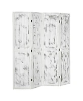 Homcom 5.5' 4 Panel Room Divider Folding Privacy Screen Panels,