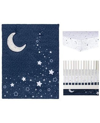 Sammy & Lou Shooting Stars 4 Piece Crib Bedding Set