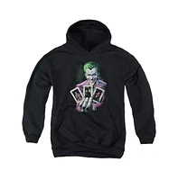 Batman Boys Youth 3 Of A Kind Pull Over Hoodie / Hooded Sweatshirt