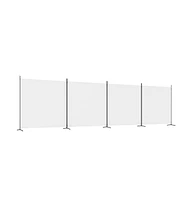 vidaXL 4-Panel Room Divider 274.8"x70.9" Fabric